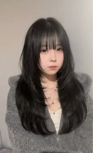 ロング 💎韓国レイヤー ×エクステゆうま💎のヘアスタイル