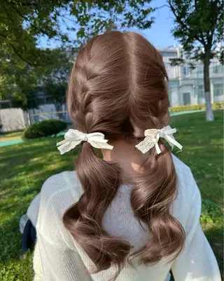 ロング カラー ヘアアレンジ 透明感カラー🎀艶髪 Anju/渋谷🎀のヘアスタイル