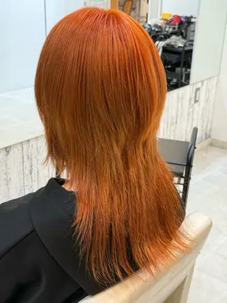 カラー レディースモデル募集 角快利のヘアスタイル