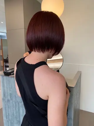 ショート カラー 履歴回収❎ブリーチ/ レイヤーボブ🪄aiのヘアスタイル