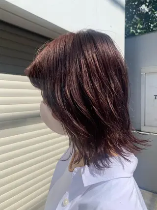ミディアム カラー 似合わせスタイル/ 小川千波のヘアスタイル