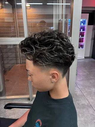 ショート パーマ メンズ 垢抜けパーマ特化🌟 颯太のヘアスタイル