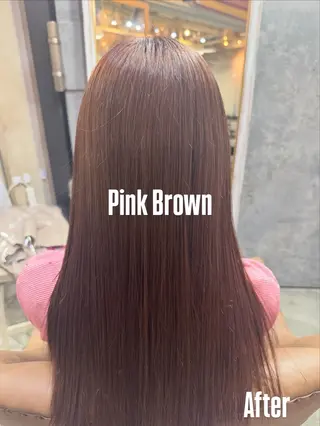 ロング カラー 梅 優翔のヘアスタイル