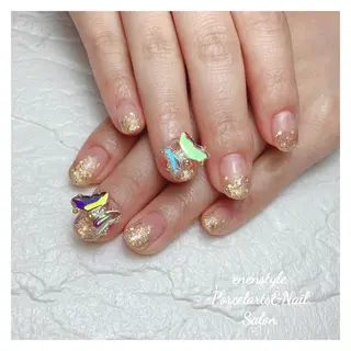 ショート ネイル 🐾enen style 🐾のネイルデザイン