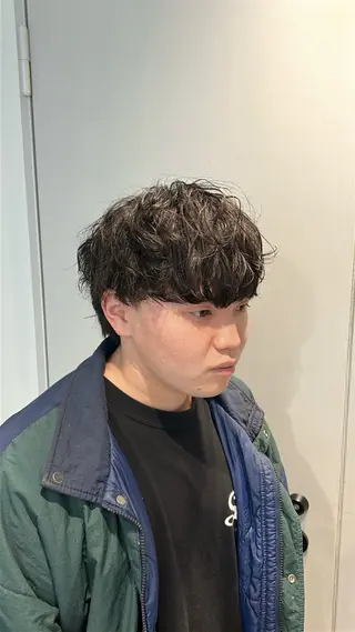 パーマ メンズ 湯浅禅也/プードル /波巻きパーマ/栄のヘアスタイル