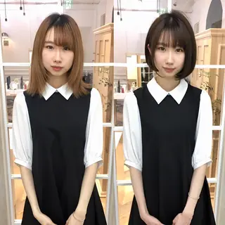 ショート カラー 大人可愛いショート* NoWL栗原隆成のヘアスタイル