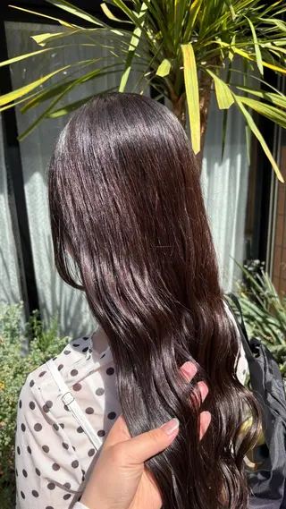 ロング カラー 濱田 真尋のヘアスタイル
