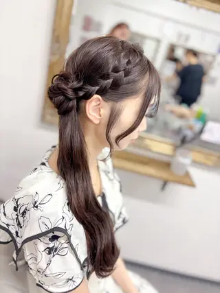 ロング ヘアアレンジ ⭐︎moe 【ヘアセット🧸】のヘアスタイル
