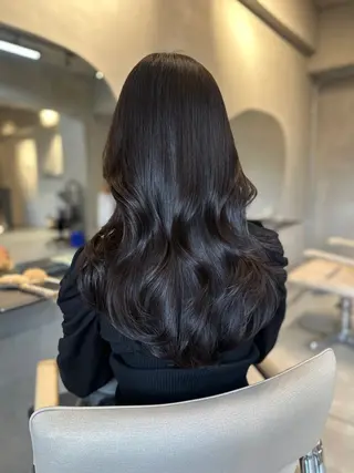 ロング カラー ヘアアレンジ 縮毛矯正特化 指名No.1shunのヘアスタイル