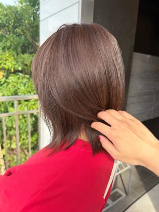 カラー LUCK鎌倉🎀 まつぱ/眉ワックスのヘアスタイル