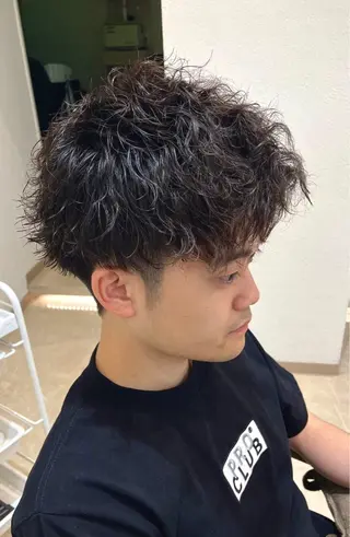 ショート パーマ メンズ 小林 優太 メンズパーマ✨のヘアスタイル