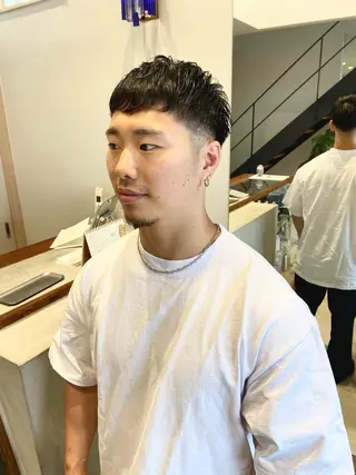 ショート メンズ 石田 俊介のヘアスタイル