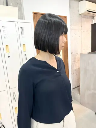 ショート ボブ×縮毛矯正 ryotaのヘアスタイル