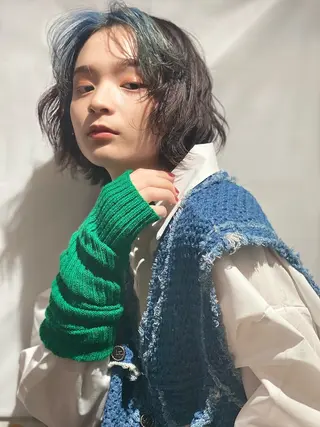 ミディアム カラー 韓国/色気/レイヤー /AVANCE天王寺のヘアスタイル