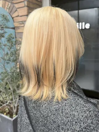 ミディアム カラー 透明感カラー/パーマ 🌀アオノのヘアスタイル