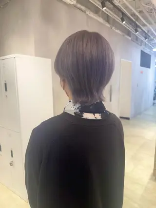 ショート カラー ハイトーン/うる艶 🤍カラー Mioのヘアスタイル