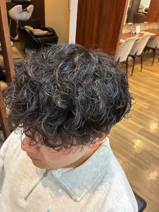 ショート パーマ メンズ 齊藤 聖輝のヘアスタイル