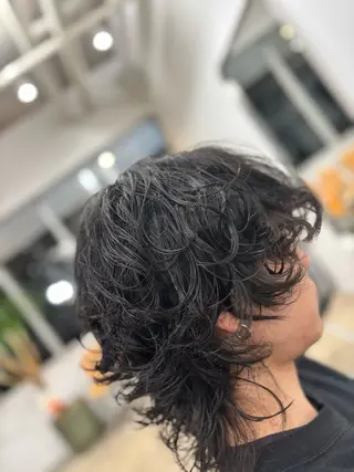 パーマ メンズ 渡辺 星来のヘアスタイル