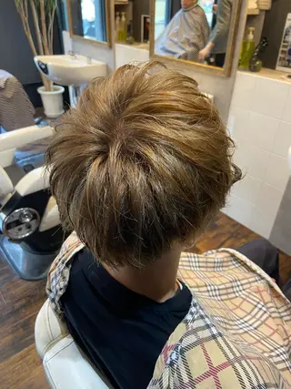 ミディアム カラー dunhill 斉藤 大樹/メンズカットのヘアスタイル