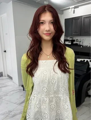 ロング カラー Kureha/ネイル トレンドヘアのマツエク・マツパデザイン
