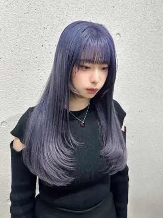 カラー ロング IPPO アカデミーのヘアスタイル