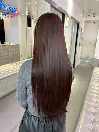 セミロング カラー ヘアアレンジ 💟艶髪ワンカラー 💟/ミオのヘアスタイル
