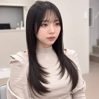 ロング ✨レイヤーカット✨ 顔まわり✂️鎌倉楓麻のヘアスタイル