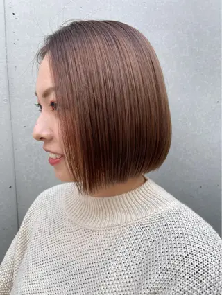 ミディアム カラー 似合わせショート×透 明感/やじまたかしのヘアスタイル
