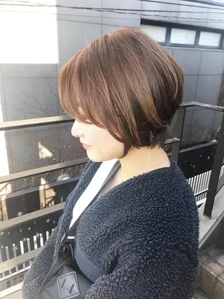 ショート カラー 大人女性ショート専門 tomodaのヘアスタイル