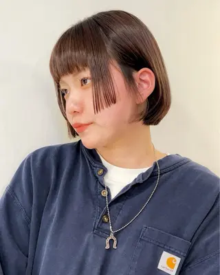 ショート sana🤍ボブ ベージュ🤍のヘアスタイル