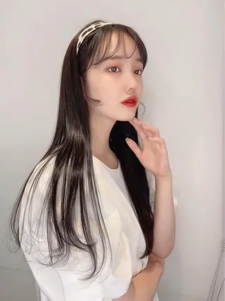 ロング カラー ヘアアレンジ 天神レイヤーカット No.1💖マユカのヘアスタイル