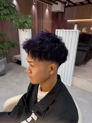 カラー パーマ メンズ 個室サロンKAITO メンズ特化美容師のヘアスタイル