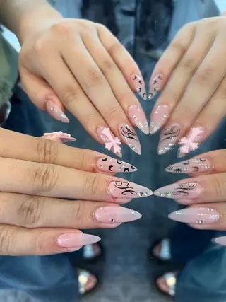 ネイル Sora  Nail 長さ出し専門店のネイルデザイン