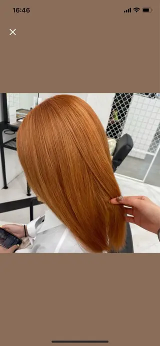 ロング カラー パーマ ヘアアレンジ メンズ キッズ ネイル マツエク・マツパ アイブロウ mona/ ストレートスタイル✨のヘアスタイル