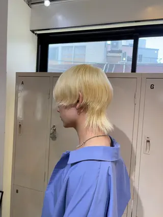 カラー メンズ 🧤高明度ハイトーン 🧤莉音のヘアスタイル