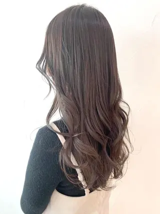 セミロング カラー パーマ ヘアアレンジ ITbyALBUM 八王子店のヘアスタイル