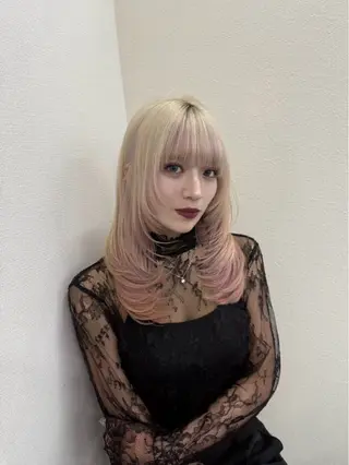 セミロング カラー 【⭐️レイヤーカット 髪質改善⭐️】長谷川のヘアスタイル