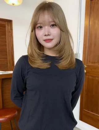 ロング カラー 大阪梅田/ イマムラミヅキのヘアスタイル