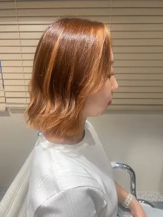 ミディアム カラー 脇山 真生のヘアスタイル
