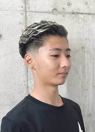 パーマ メンズ 中原 祥太のヘアスタイル