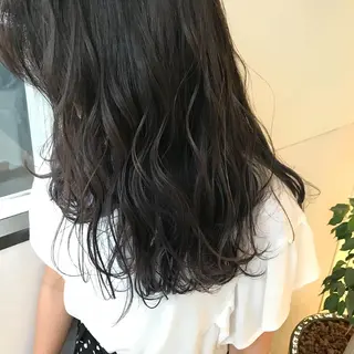 セミロング カラー Oopsレイヤー 加藤澄都のヘアスタイル