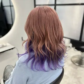 ロング カラー Ren. 🦋デザインカラーのヘアスタイル
