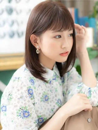 セミロング カラー パーマ 🍀鶴貝 幸哉🍀のヘアスタイル