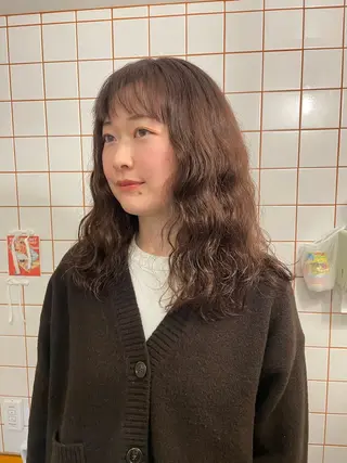 ロング パーマ 狩野 羅夢のヘアスタイル