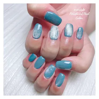 ミディアム ネイル 🐾enen style 🐾のネイルデザイン
