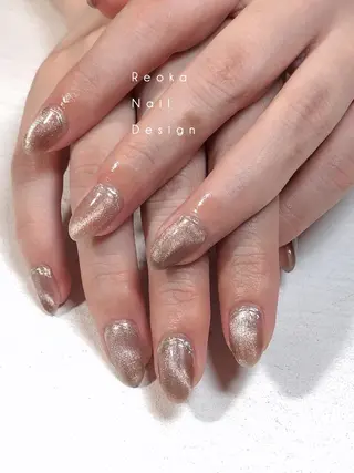 セミロング ネイル Blowe ニュアンスのネイルデザイン