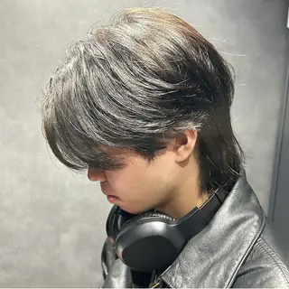 ショート カラー パーマ ヘアアレンジ メンズ キッズ 磯村 翔大のヘアスタイル