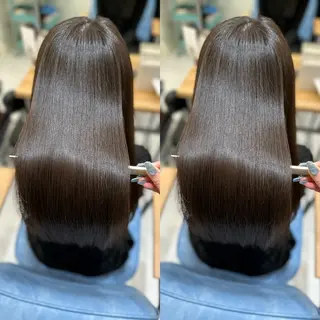 ロング 髪質改善🩵縮毛矯正 代々木/木下のヘアスタイル