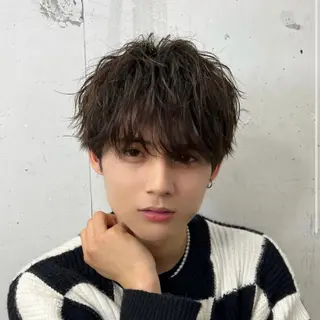 カラー パーマ メンズ yukiho❤️ GAUDI 池袋のヘアスタイル