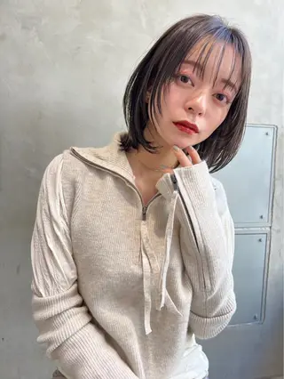 ミディアム カラー パーマ ヘアアレンジ ✂️ボブ/レイヤー /艶カラー🌷喜美花のヘアスタイル